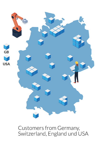 Qtec Illustration customers on the map | qtec-group