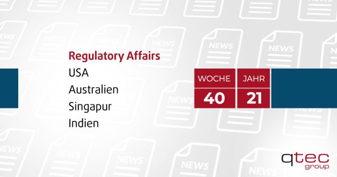 qtec group | Regulatory Affairs Update KW40/21 de| qtec-group